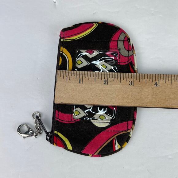 2 Piece Vera Bradley Retired Puccini Shopping Tote & Wallet Brown Yellow Red - Picture 14 of 14